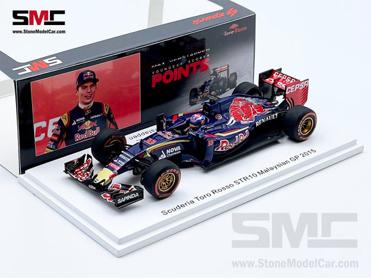 1:43 Spark Toro Rosso STR10 #33 Max Verstappen Malaysia 2015 F1 Youngest Point