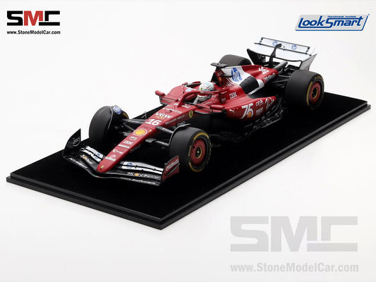[Pre-Order] Ferrari F1 SF-25 #16 Charles Leclerc Monaco GP 2025 Shell Special Livery 1:12 Looksmart LS1216