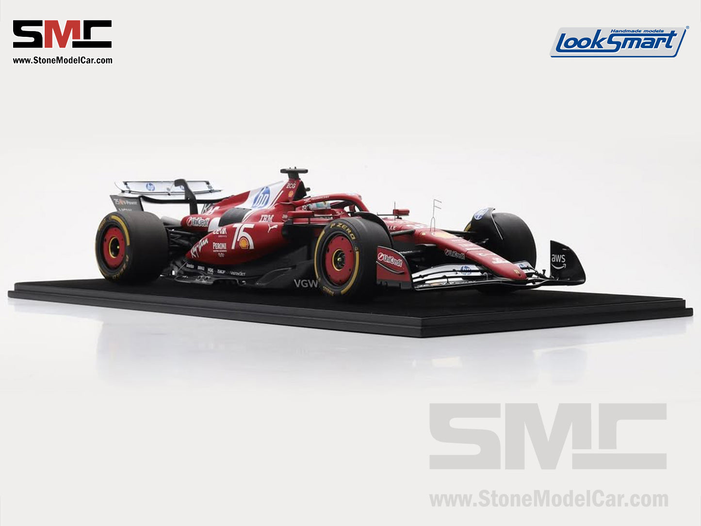 [Pre-Order] Ferrari F1 SF-25 #16 Charles Leclerc Monaco GP 2025 Shell Special Livery 1:12 Looksmart LS1216