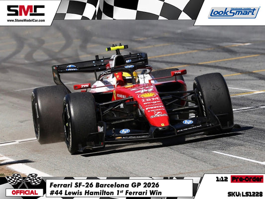 [Pre-Order] Ferrari HP F1 SF-26 #44 Lewis Hamilton Barcelona GP 2026 Looksmart 1:12 LS1228