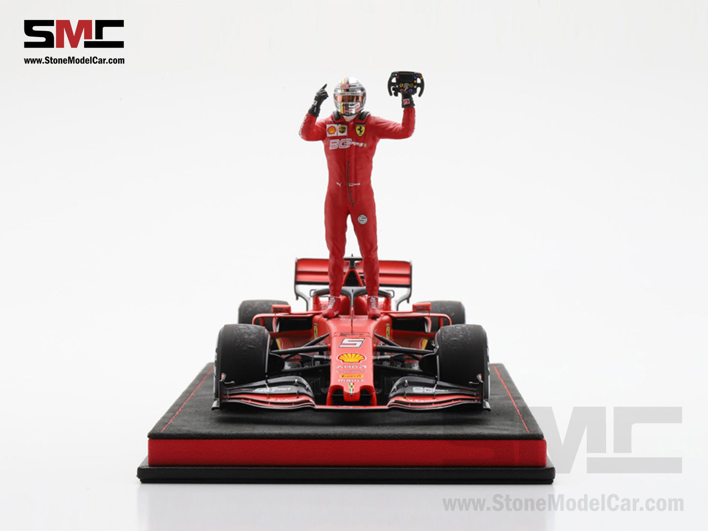 [Pre-Order] Ferrari F1 SF90 #5 Sebastian Vettel Winner Singapore GP 2019 Looksmart 1:18 Special Edition