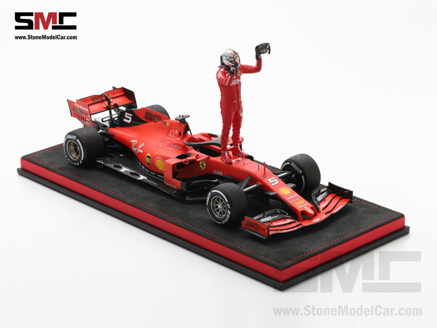 [Pre-Order] Ferrari F1 SF90 #5 Sebastian Vettel Winner Singapore GP 2019 Looksmart 1:18 Special Edition