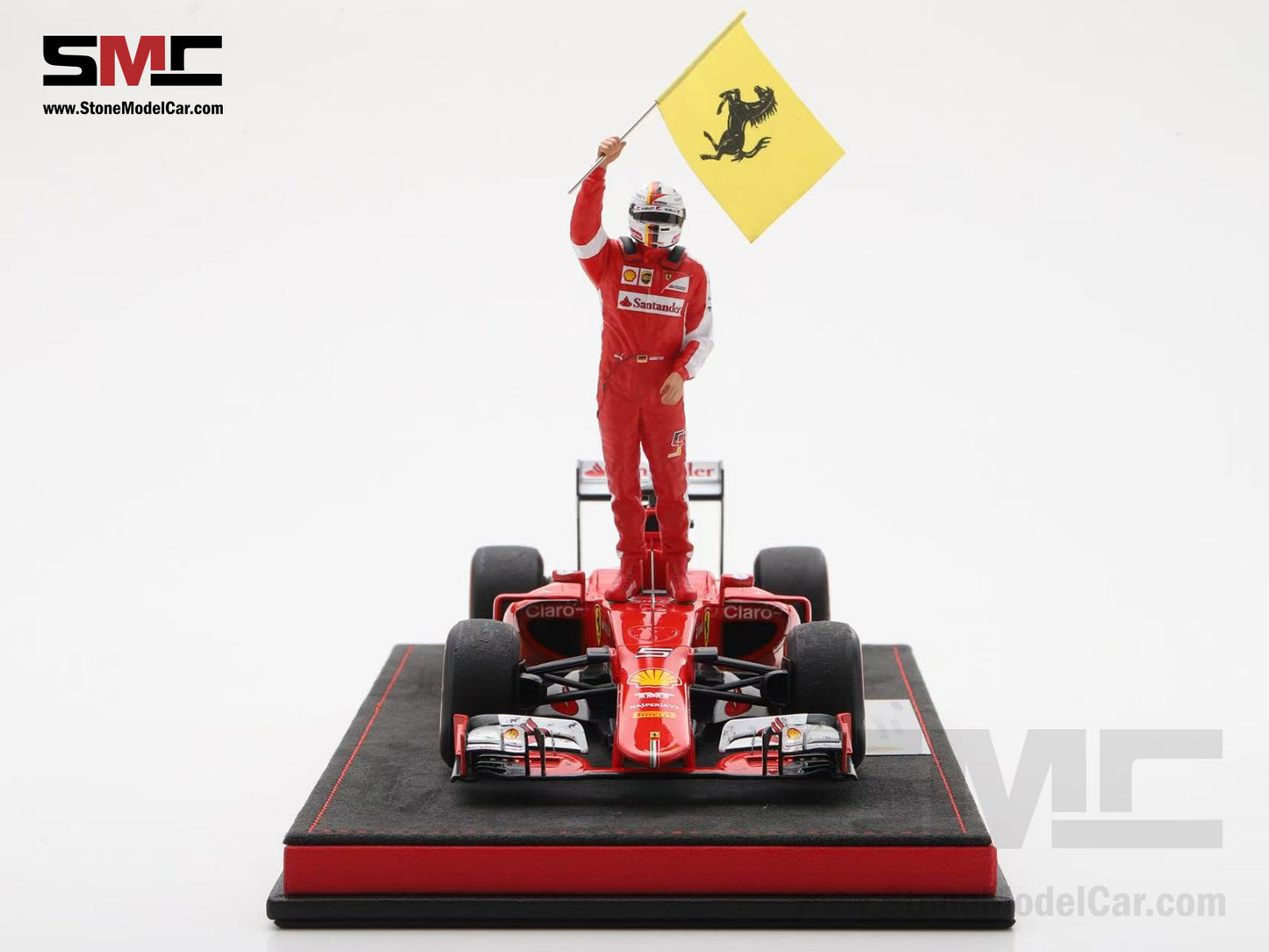 [Pre-Order] Ferrari F1 SF15-T #5 Sebastian Vettel Winner Malaysian GP 2015 Looksmart 1:18 Special Figrine Edition