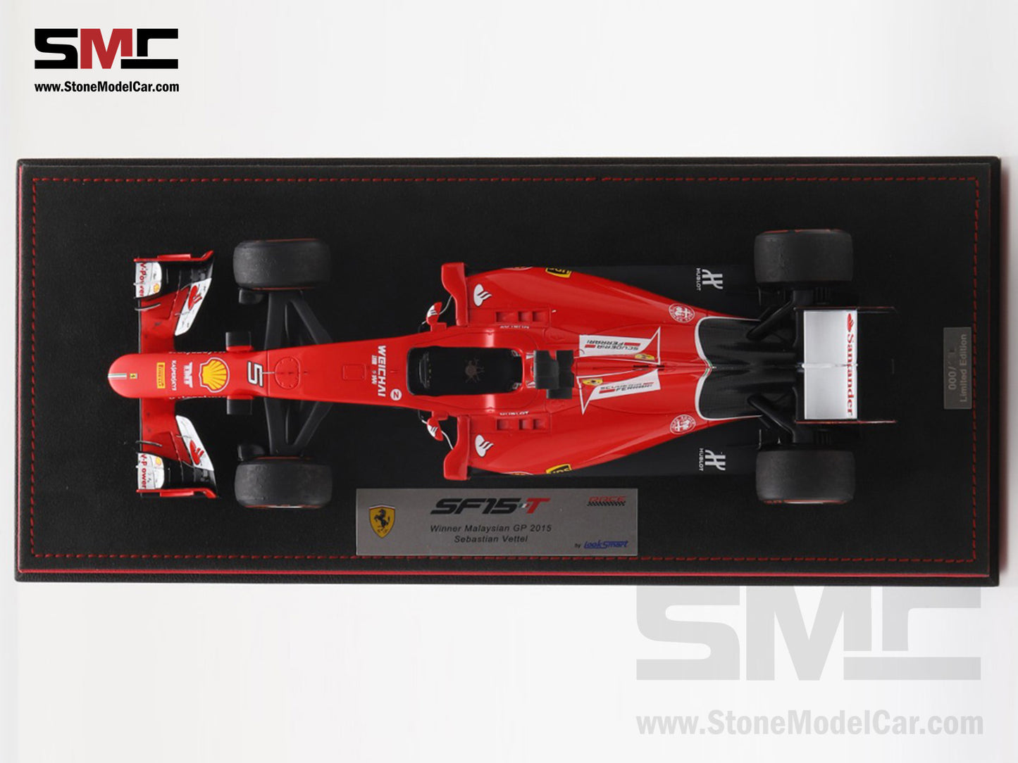[Pre-Order] Ferrari F1 SF15-T #5 Sebastian Vettel Winner Malaysian GP 2015 Looksmart 1:18 Special Figrine Edition