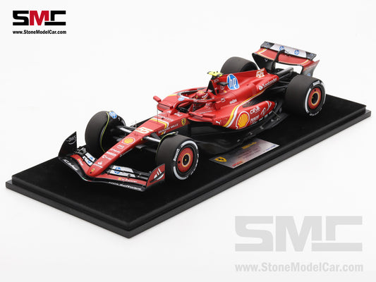 [Pre-Order] Ferrari F1 SF-24 #55 Carlos Sainz Abu Dhabi GP 2nd Place 2024 Looksmart 1:18 LS18F1071