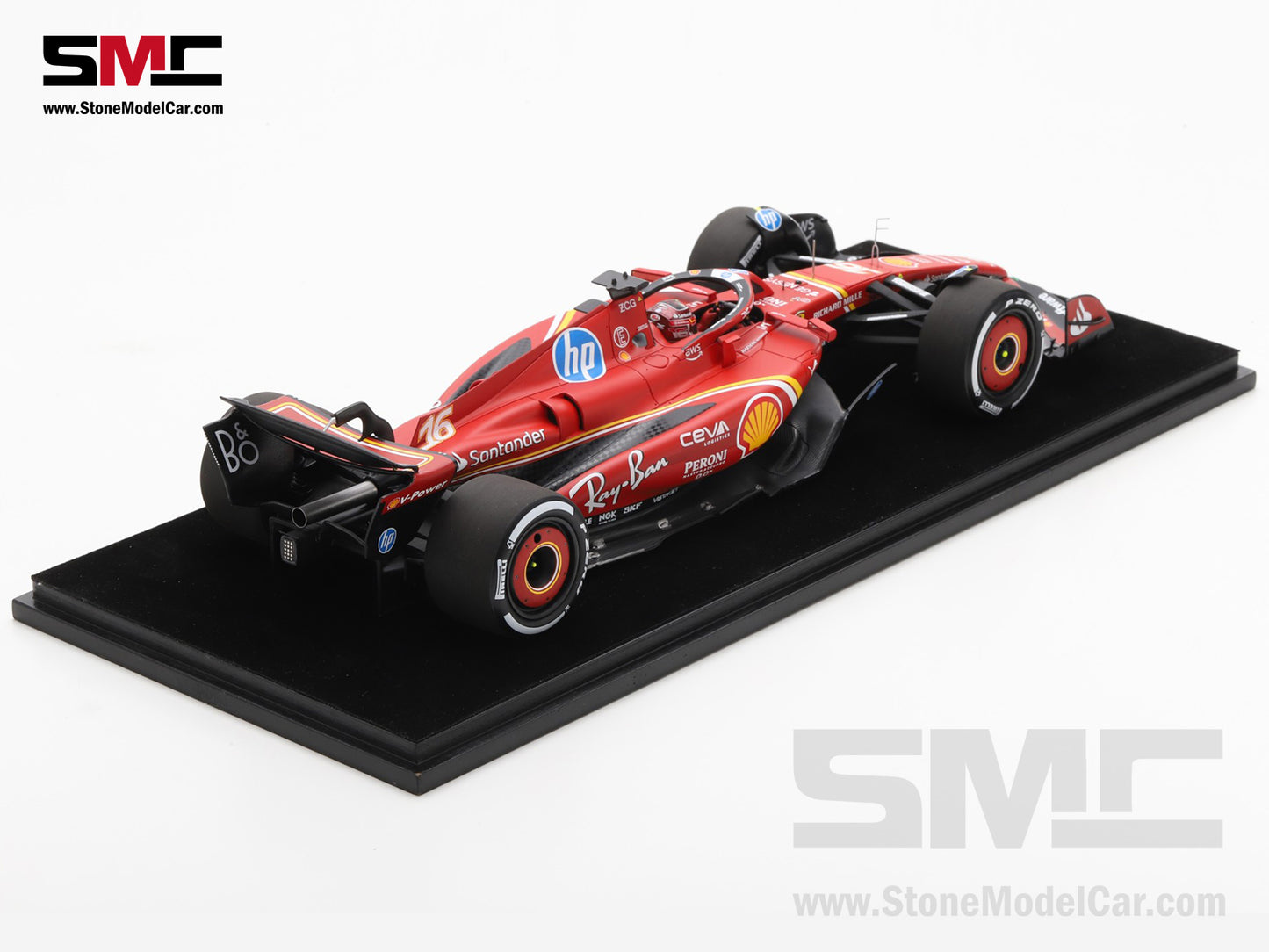 [Pre-Order] Ferrari F1 SF-24 #16 Charles Leclerc Abu Dhabi GP 3rd Place 2024 Looksmart 1:18 LS18F1072