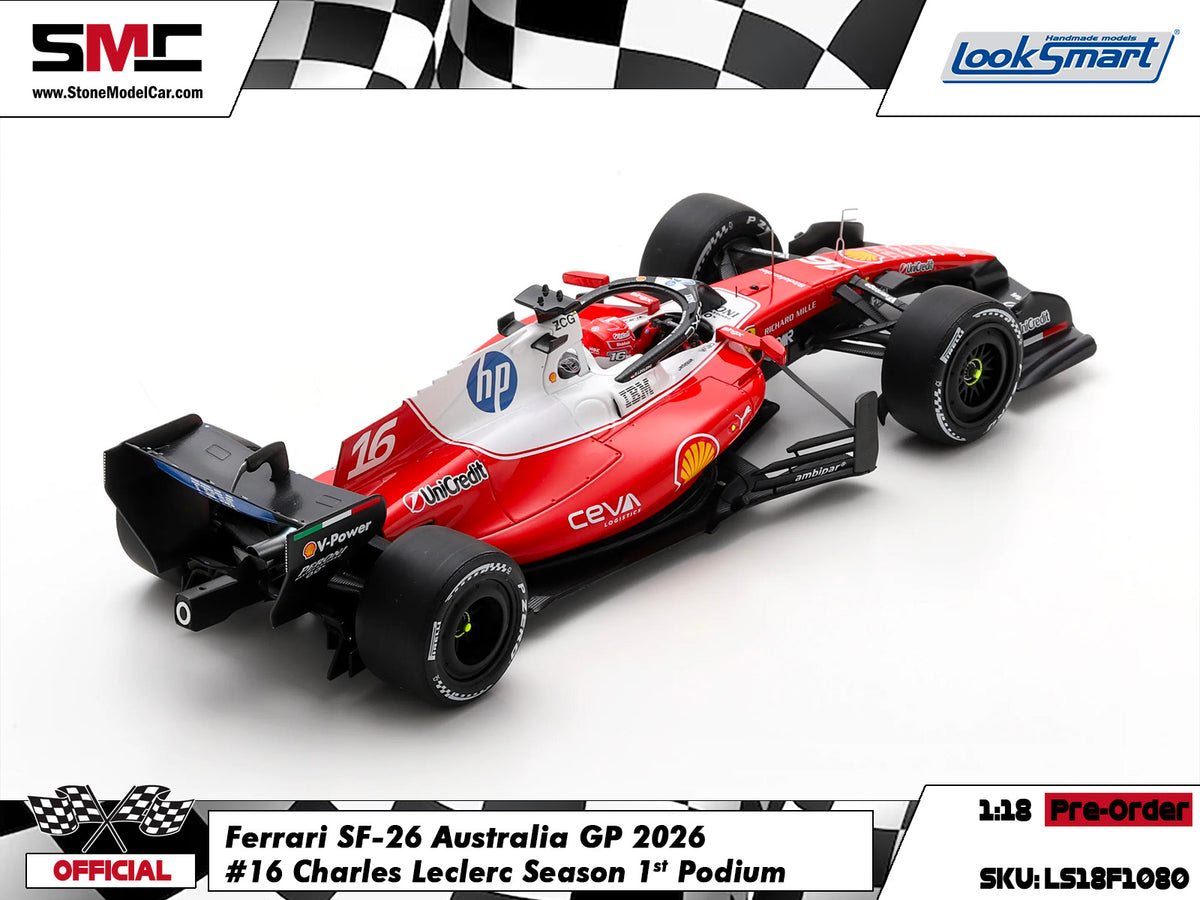 [Pre-Order] Ferrari HP F1 SF-26 #16 Charles Leclerc Australian GP 2026 Looksmart 1:18 LS18F1080