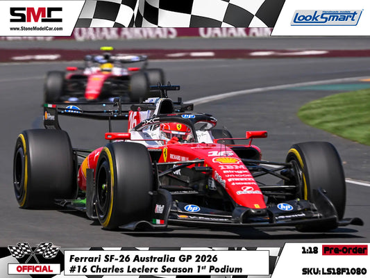 [Pre-Order] Ferrari HP F1 SF-26 #16 Charles Leclerc Australian GP 2026 Looksmart 1:18 LS18F1080