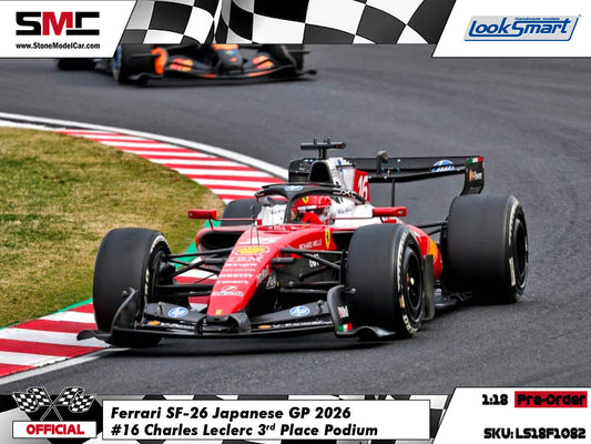 [Pre-Order] Ferrari HP F1 SF-26 #16 Charles Leclerc Japanese GP 2026 Looksmart 1:18 LS18F1082