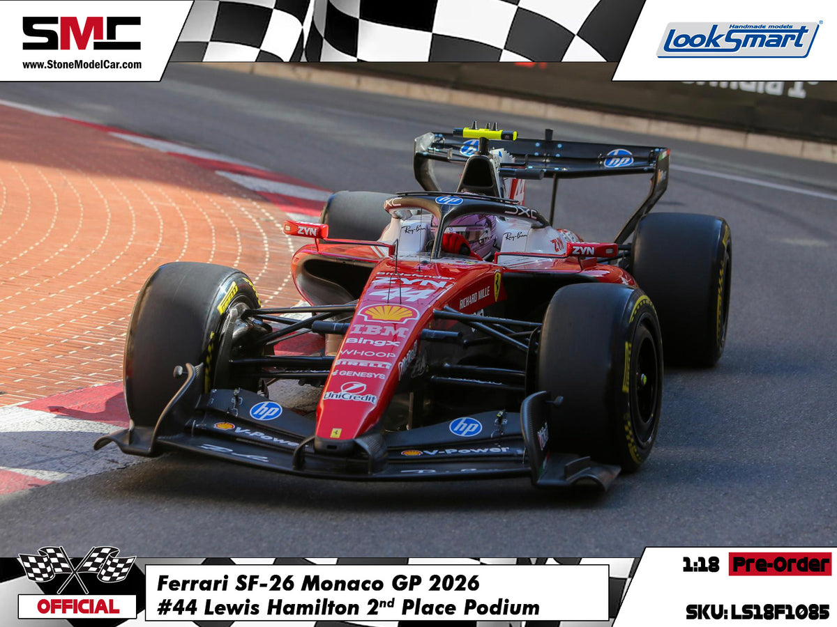 [Pre-Order] Ferrari HP F1 SF-26 #44 Lewis Hamilton Monaco GP 2026 Looksmart 1:18 LS18F1085