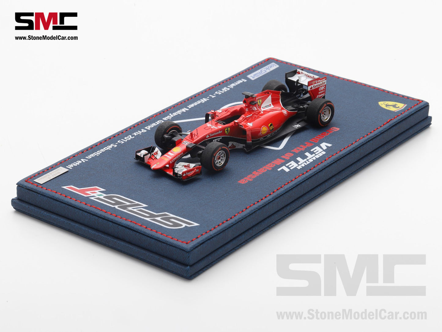 [Pre-Order] Ferrari F1 SF15-T #5 Sebastian Vettel Winner Malaysian GP 2015 Looksmart 1:43 Special Figrine Edition