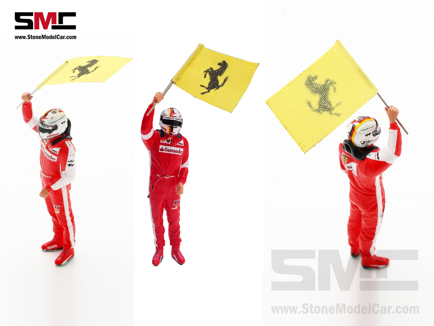 [Pre-Order] Ferrari F1 SF15-T #5 Sebastian Vettel Winner Malaysian GP 2015 Looksmart 1:43 Special Figrine Edition