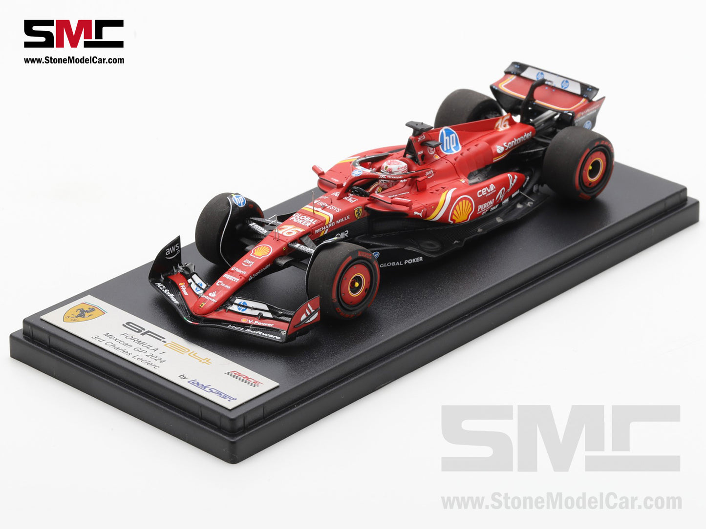 [Pre-Order] Ferrari F1 SF-24 #16 Charles Leclerc Mexico GP 3rd Place 2024 Looksmart 1:43 LSF1070