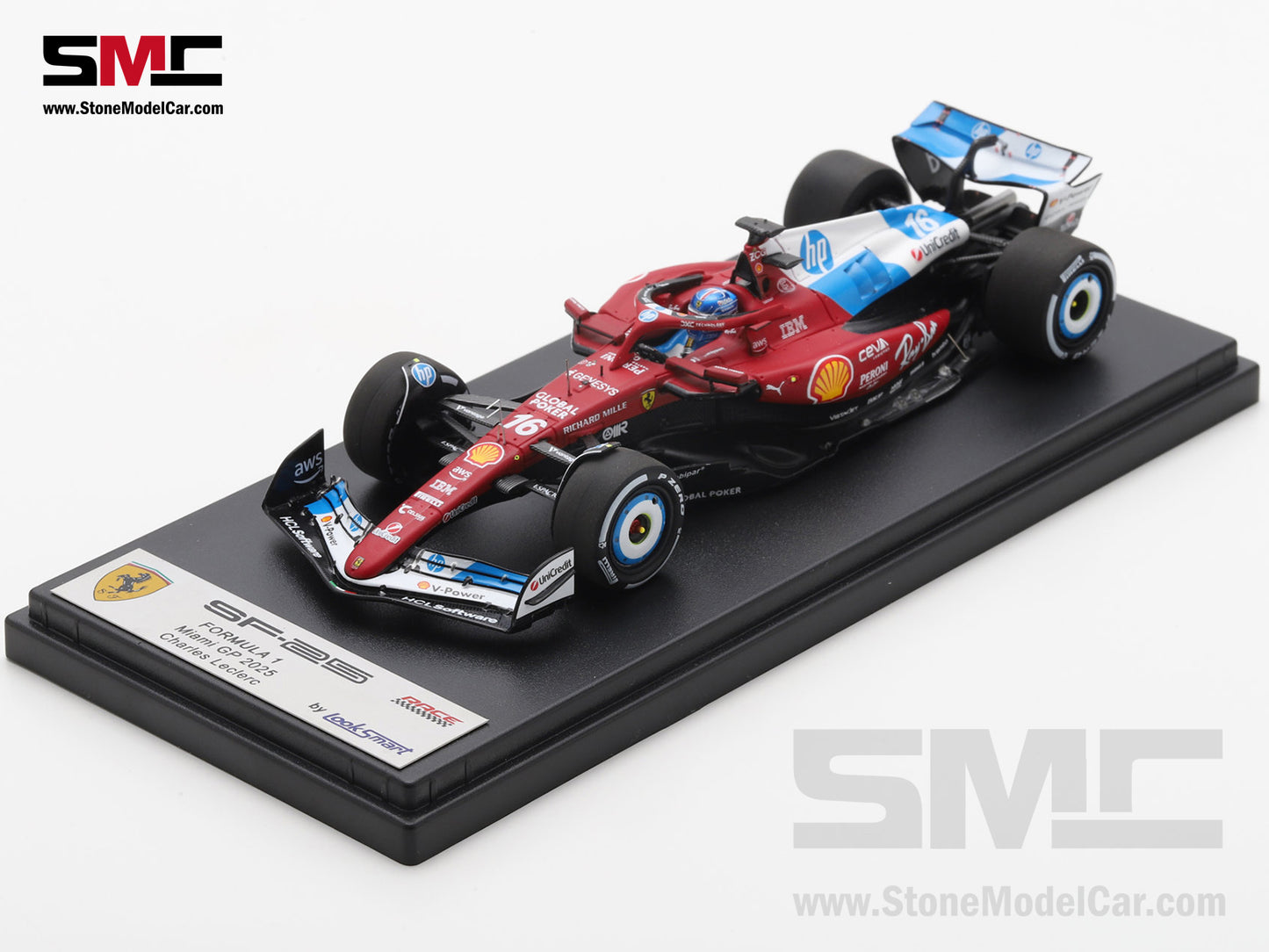[Pre-Order] Ferrari F1 SF-25 #16 Charles Leclerc Miami GP 2025 Special Livery Looksmart 1:43 LSF1076