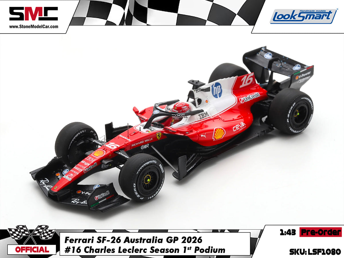 [Pre-Order] Ferrari HP F1 SF-26 #16 Charles Leclerc Australian GP 2026 Looksmart 1:43 LSF1080