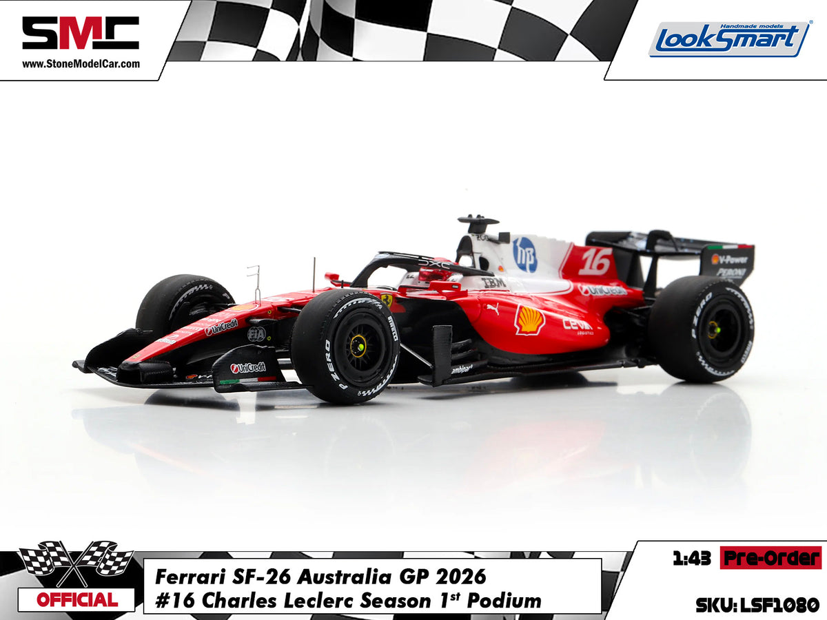 [Pre-Order] Ferrari HP F1 SF-26 #16 Charles Leclerc Australian GP 2026 Looksmart 1:43 LSF1080