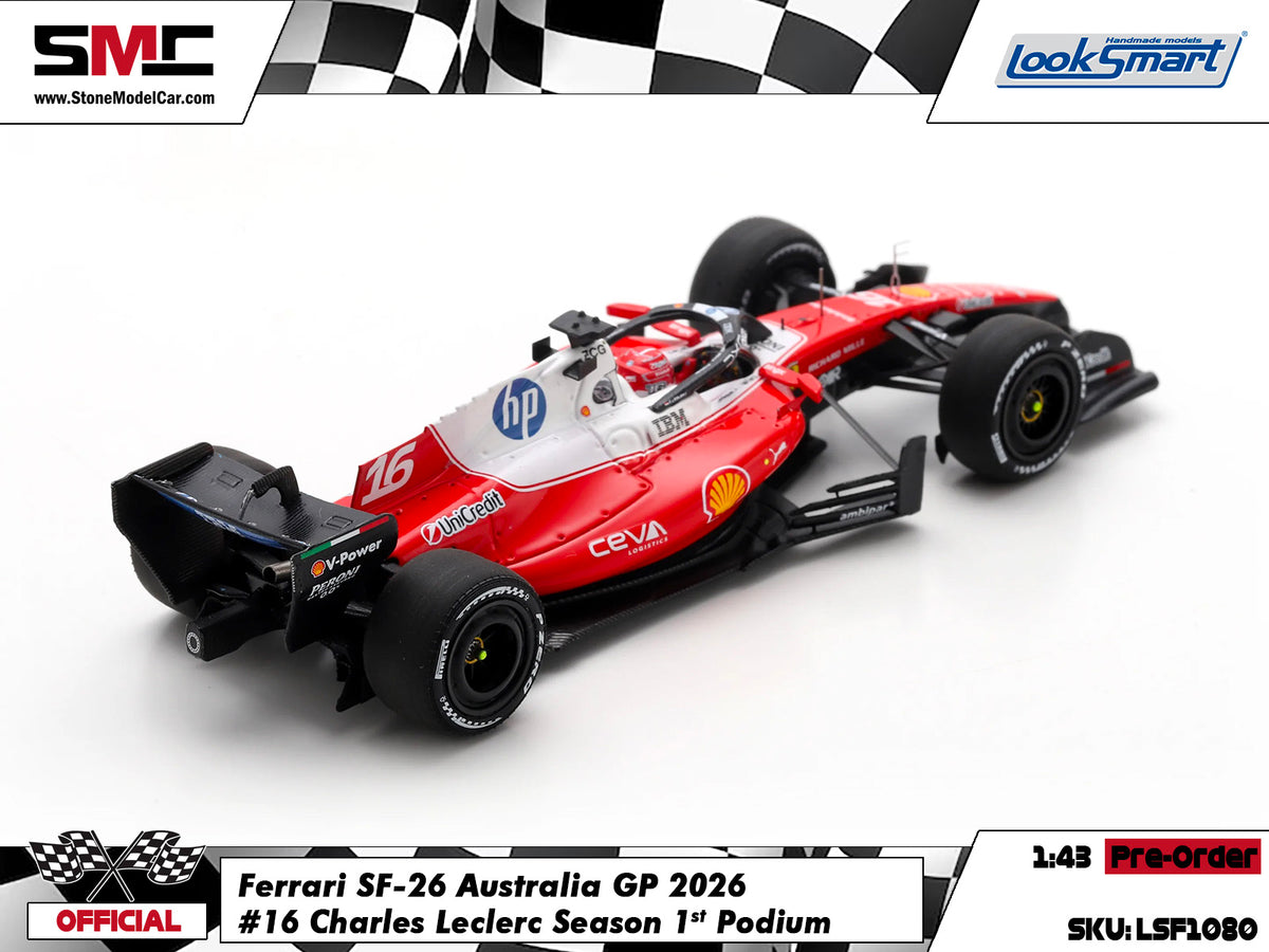[Pre-Order] Ferrari HP F1 SF-26 #16 Charles Leclerc Australian GP 2026 Looksmart 1:43 LSF1080
