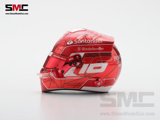[Pre-Order] Ferrari F1 SF-24 #16 Charles Leclerc Singapore GP 2024 Looksmart 1:5 Helmet