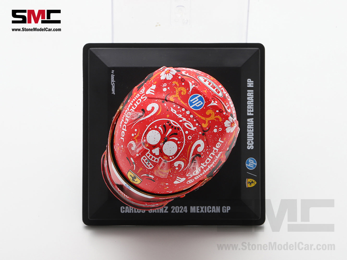 [Pre-Order] Ferrari F1 SF-24 #55 Carlos Sainz Winner Mexican GP 2024 Looksmart 1:5 Helmet