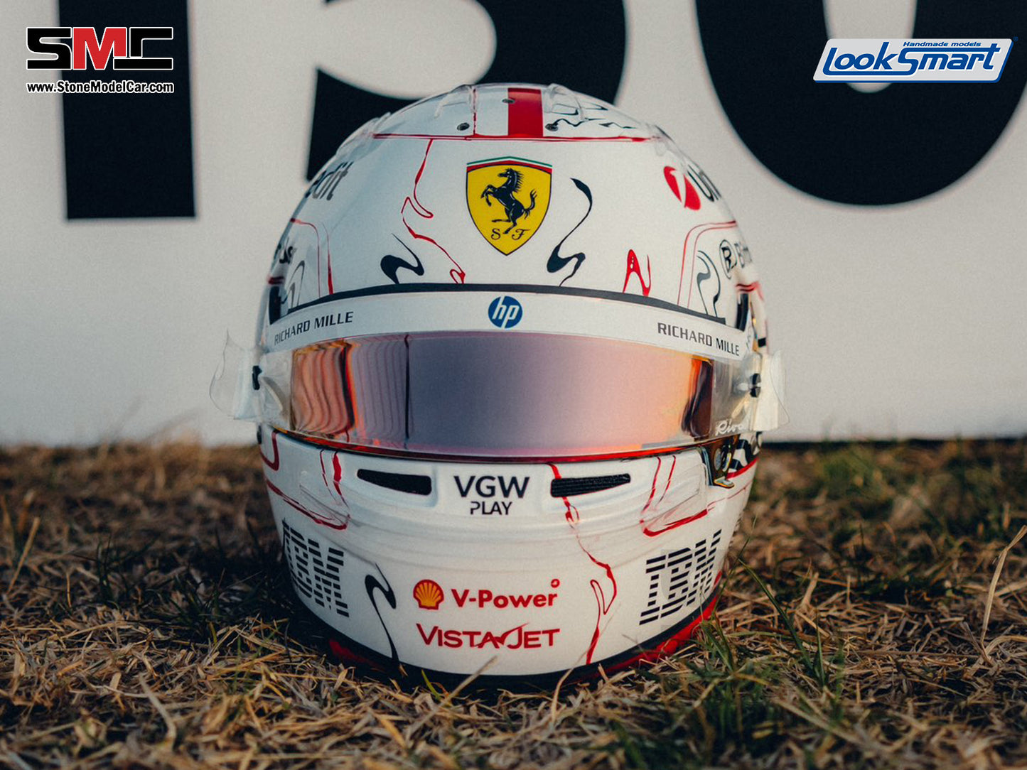 [Pre-Order] Ferrari HP F1 SF-25 #16 Charles Leclerc Japanese GP 2025 Spark 1:5 BELL Helmet