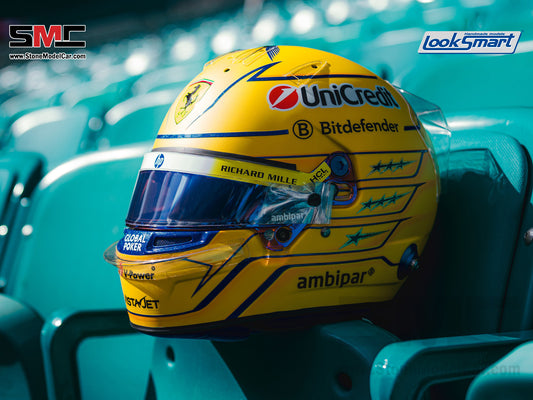 [Pre-Order] Ferrari HP F1 SF-25 #44 Lewis Hamilton Miami GP 2025 Looksamrt 1:5 BELL Helmet