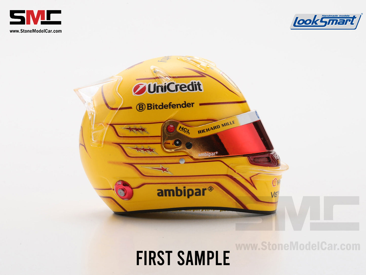 [Pre-Order] Ferrari HP F1 SF-25 #44 Lewis Hamilton Monaco GP 2025 Looksamrt 1:5 BELL Helmet