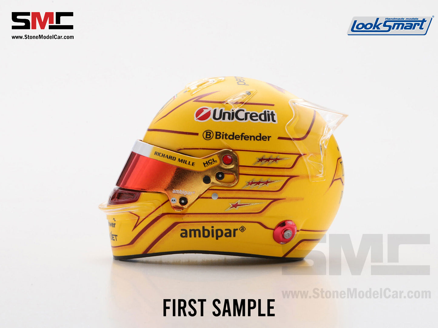 [Pre-Order] Ferrari HP F1 SF-25 #44 Lewis Hamilton Monaco GP 2025 Looksamrt 1:5 BELL Helmet