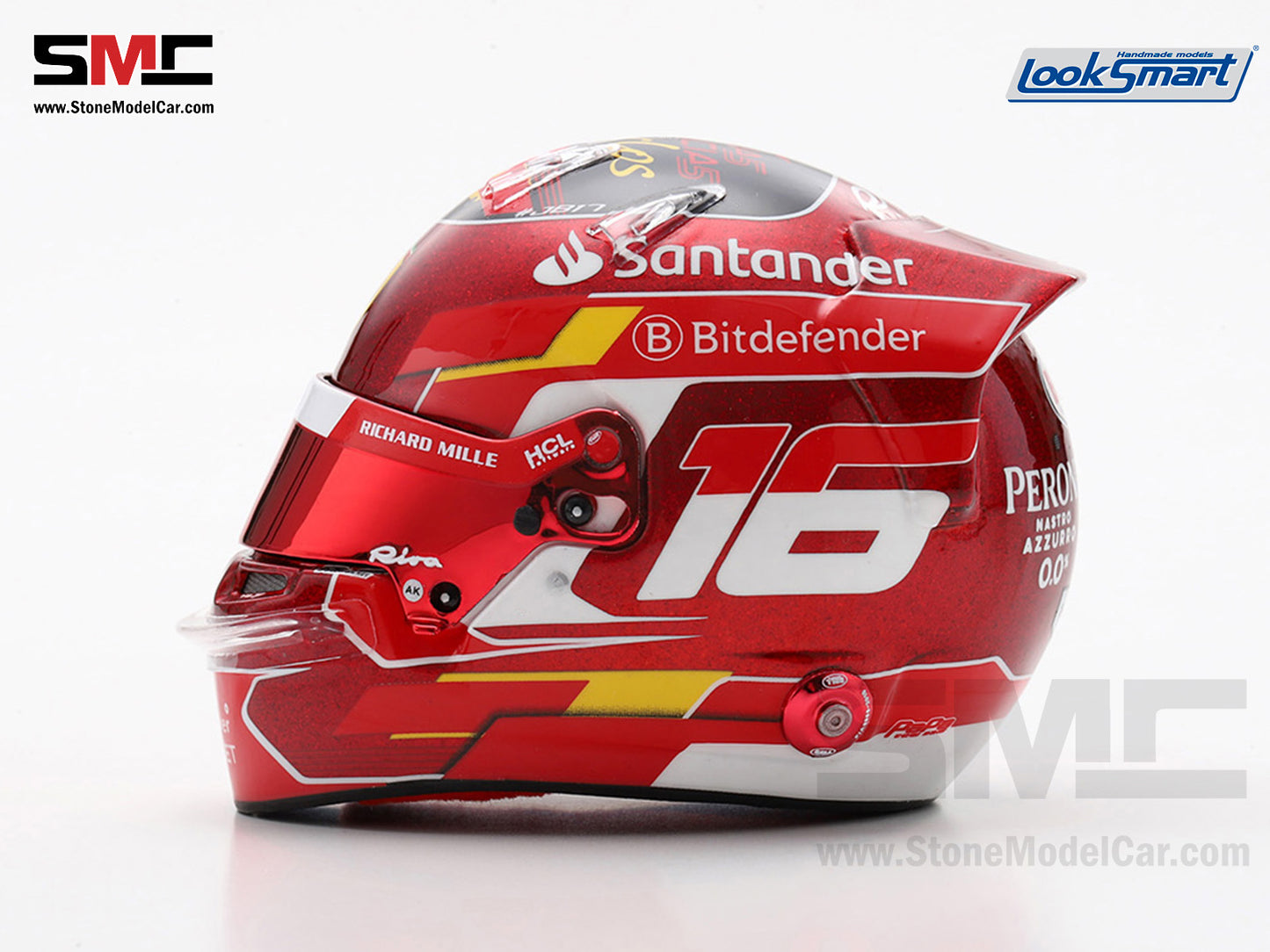 [Pre-Order] Ferrari HP F1 SF-24 #16 Charles Leclerc Abu Dhabi GP 2024 Looksamrt 1:5 BELL Helmet
