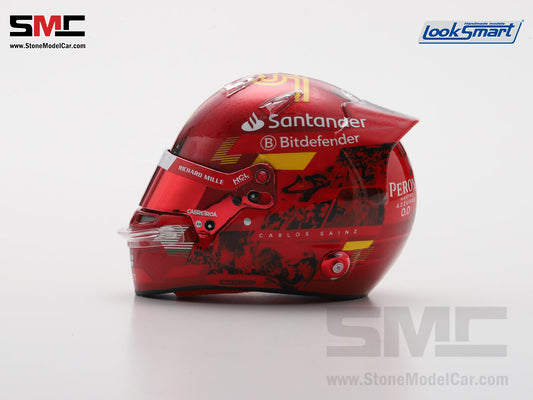 [Pre-Order] Ferrari F1 SF-24 #55 Carlos Sainz Abu Dhabi GP 2024 Looksamrt 1:5 BELL Helmet