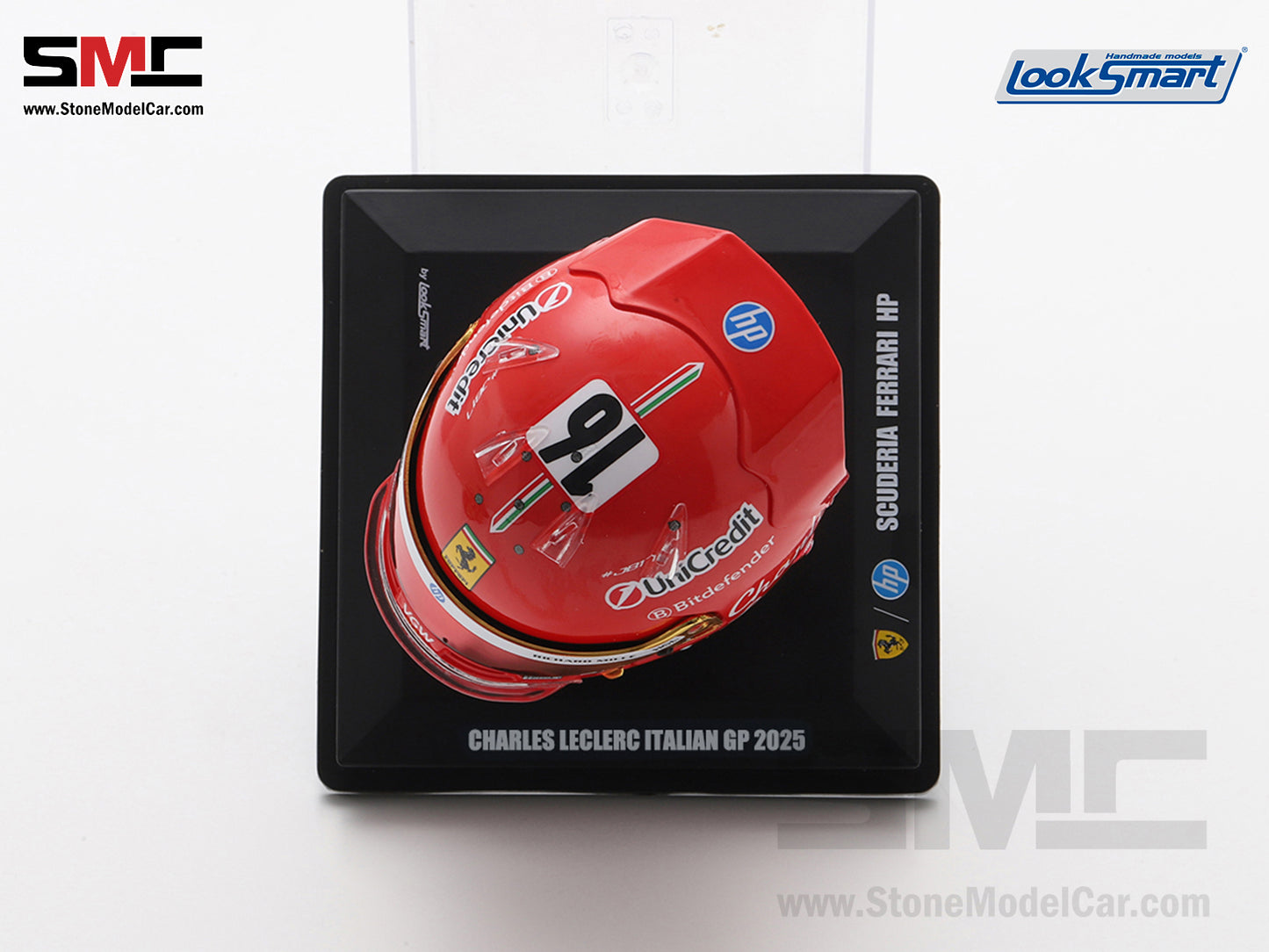 [Pre-Order] Ferrari HP F1 SF-25 #16 Charles Leclerc Italy Monza GP 2025 Looksmart 1:5 BELL Helmet