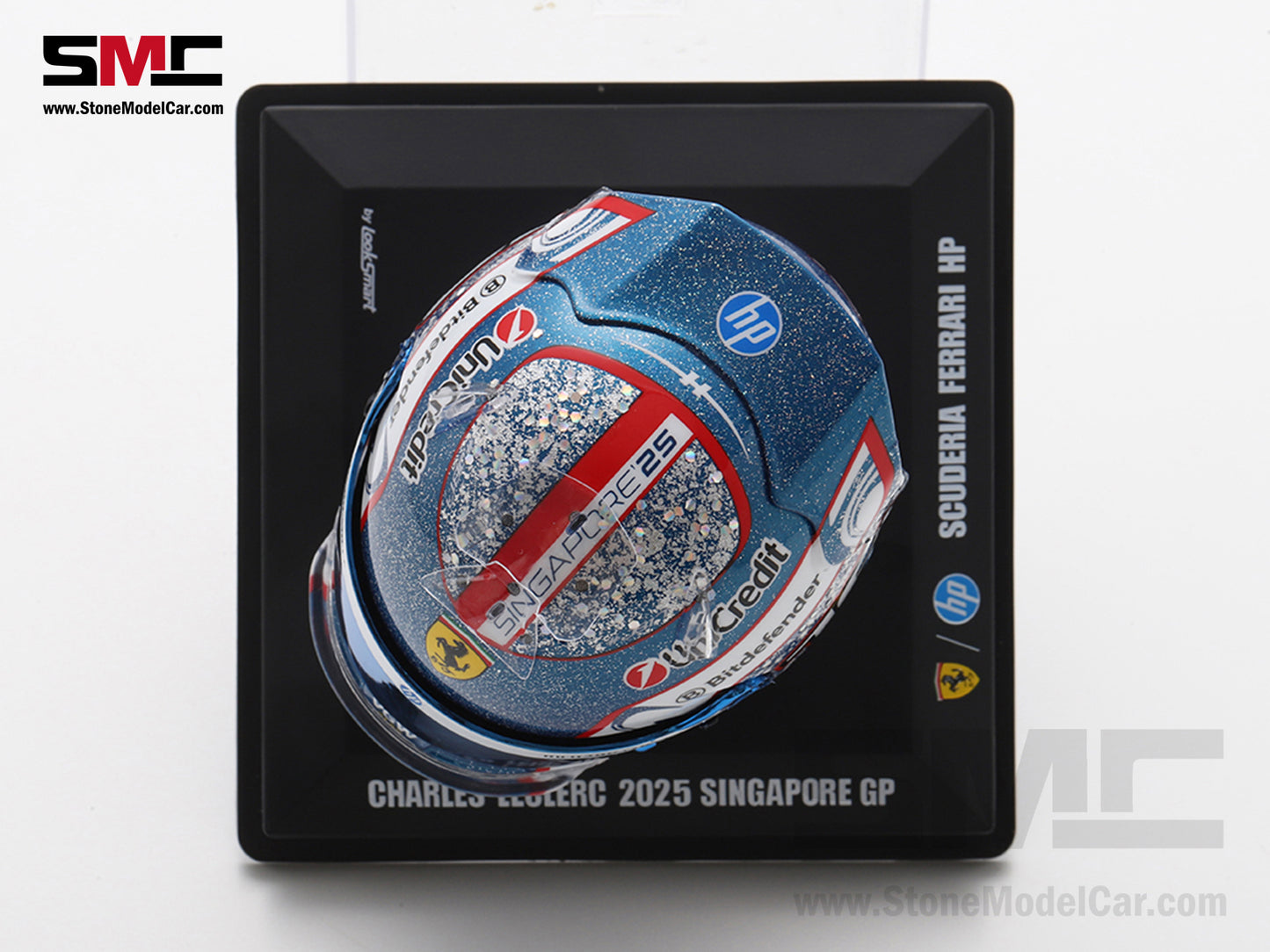 [Pre-Order] Ferrari HP F1 SF-25 #16 Charles Leclerc Singapore GP 2025 Looksmart 1:5 BELL Helmet
