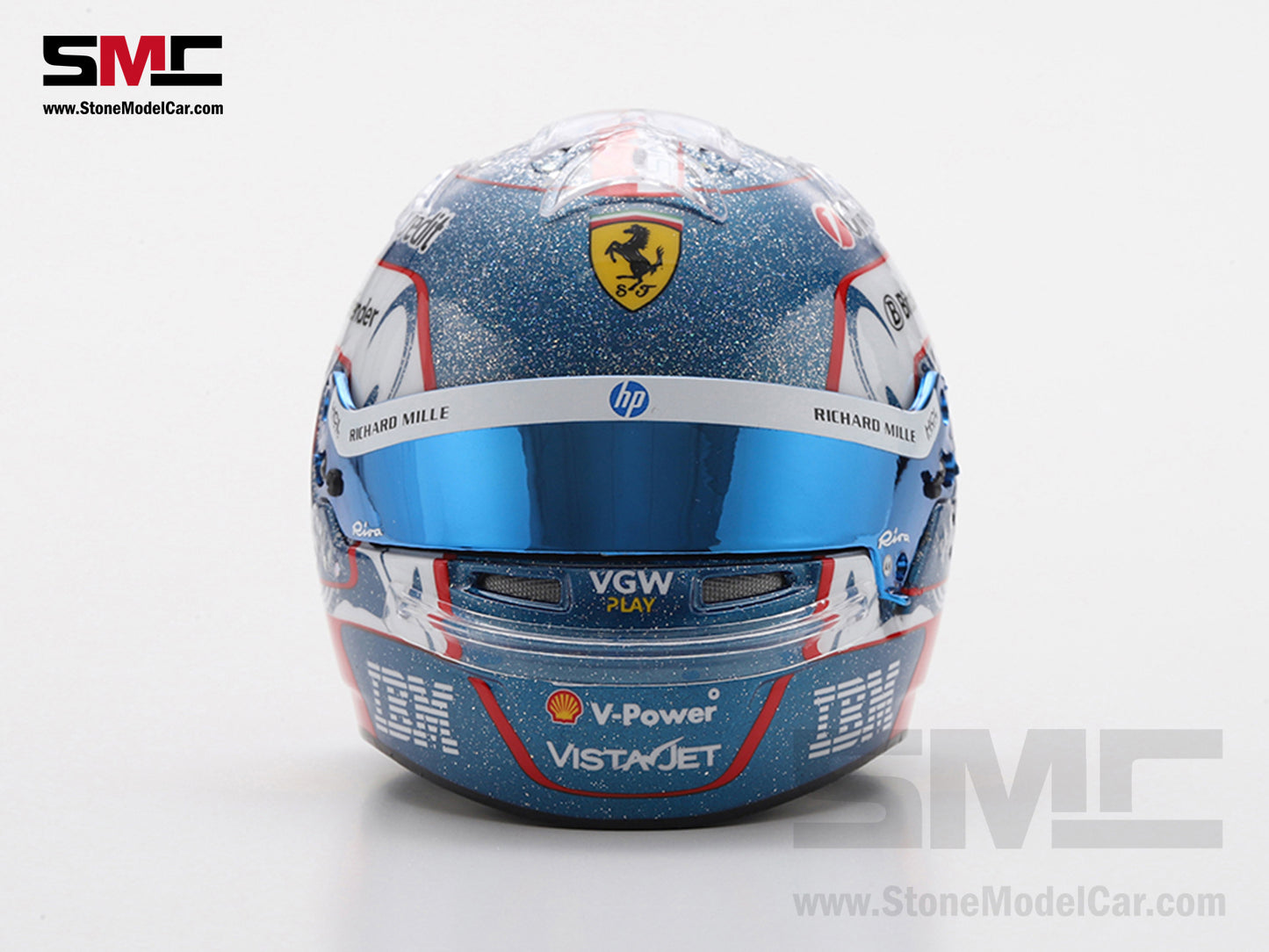[Pre-Order] Ferrari HP F1 SF-25 #16 Charles Leclerc Singapore GP 2025 Looksmart 1:5 BELL Helmet