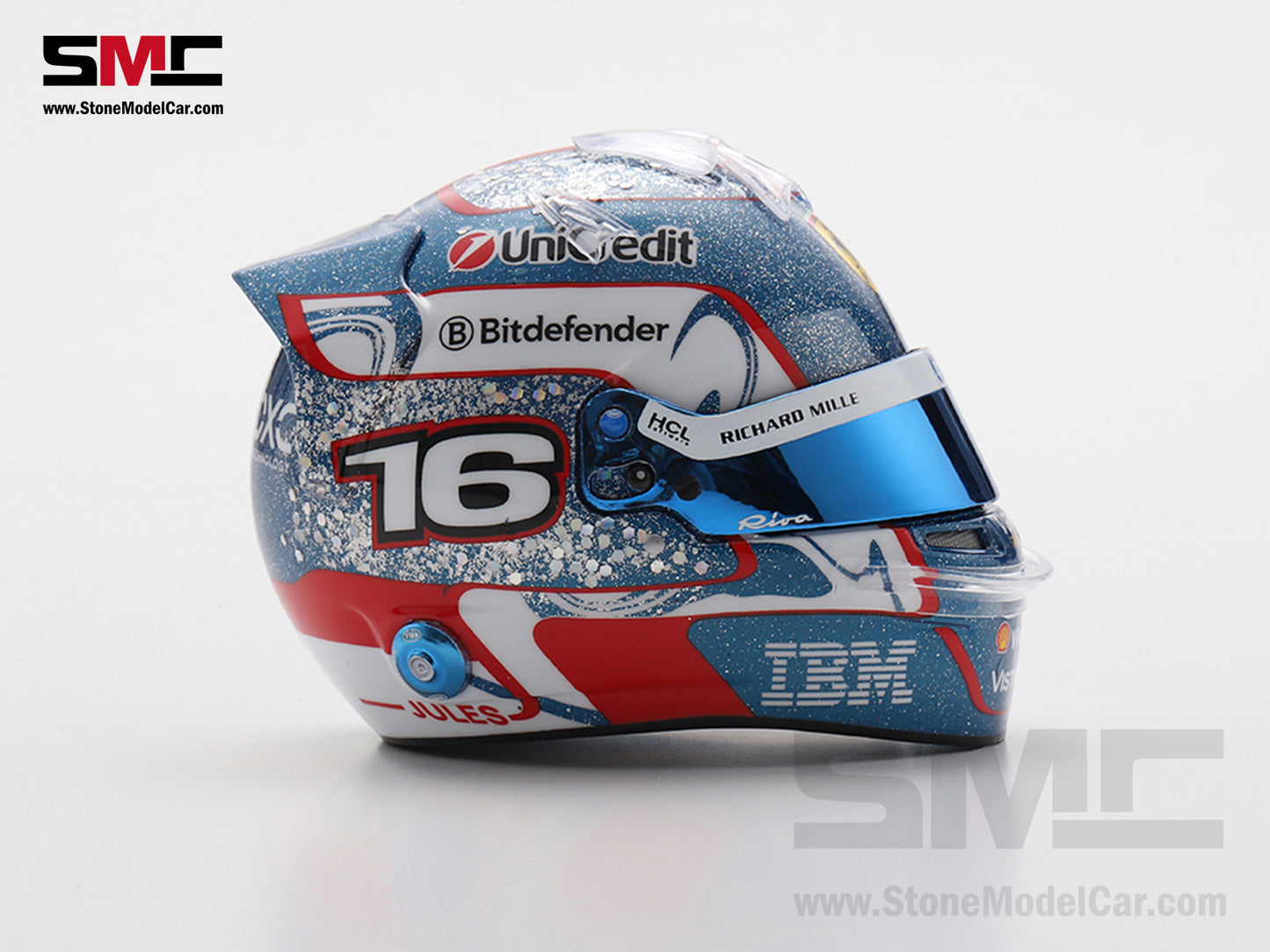 [Pre-Order] Ferrari HP F1 SF-25 #16 Charles Leclerc Singapore GP 2025 Looksmart 1:5 BELL Helmet