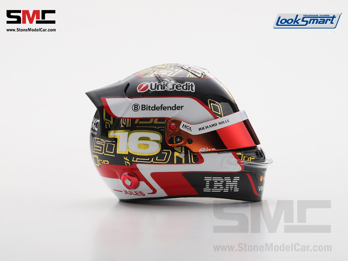 [Pre-Order] Ferrari HP F1 SF-25 #16 Charles Leclerc Abu Dhabi GP 2025 Looksamrt 1:5 BELL Helmet