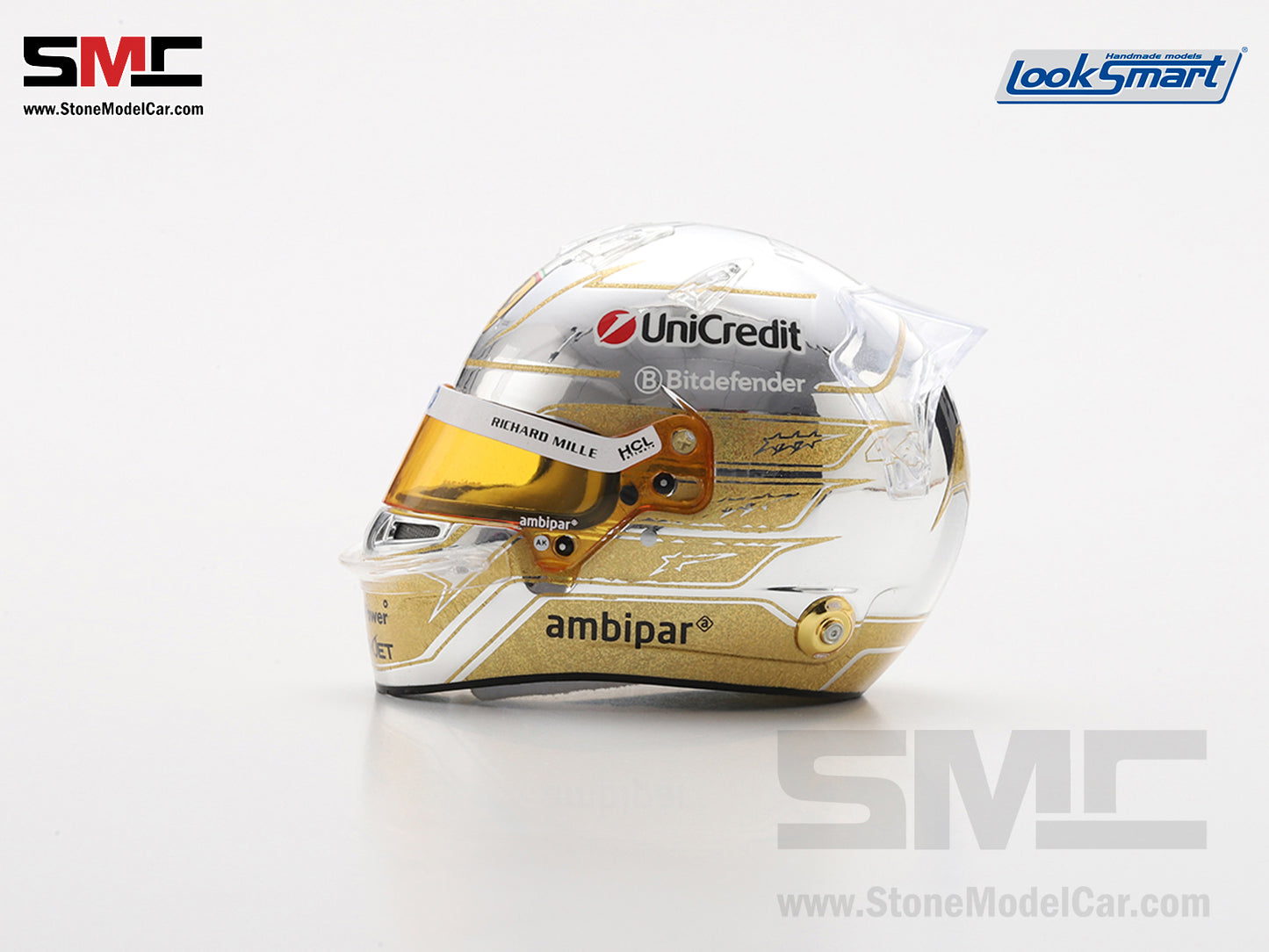 [Pre-Order] Ferrari HP F1 SF-25 #44 Lewis Hamilton Abu Dhabi GP 2025 Looksamrt 1:5 BELL Helmet