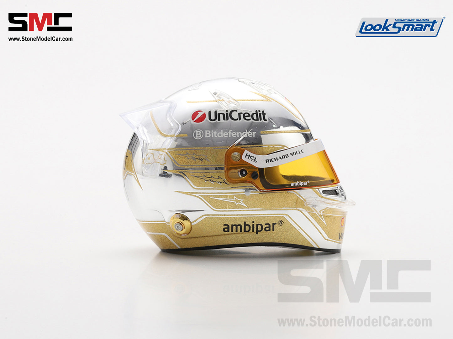 [Pre-Order] Ferrari HP F1 SF-25 #44 Lewis Hamilton Abu Dhabi GP 2025 Looksamrt 1:5 BELL Helmet