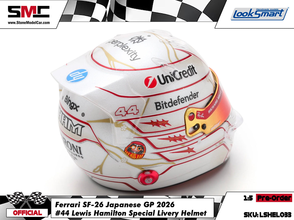 [Pre-Order] Ferrari HP F1 SF-26 #44 Lewis Hamilton Japanese GP 2026 Looksmart 1:5 BELL Helmet
