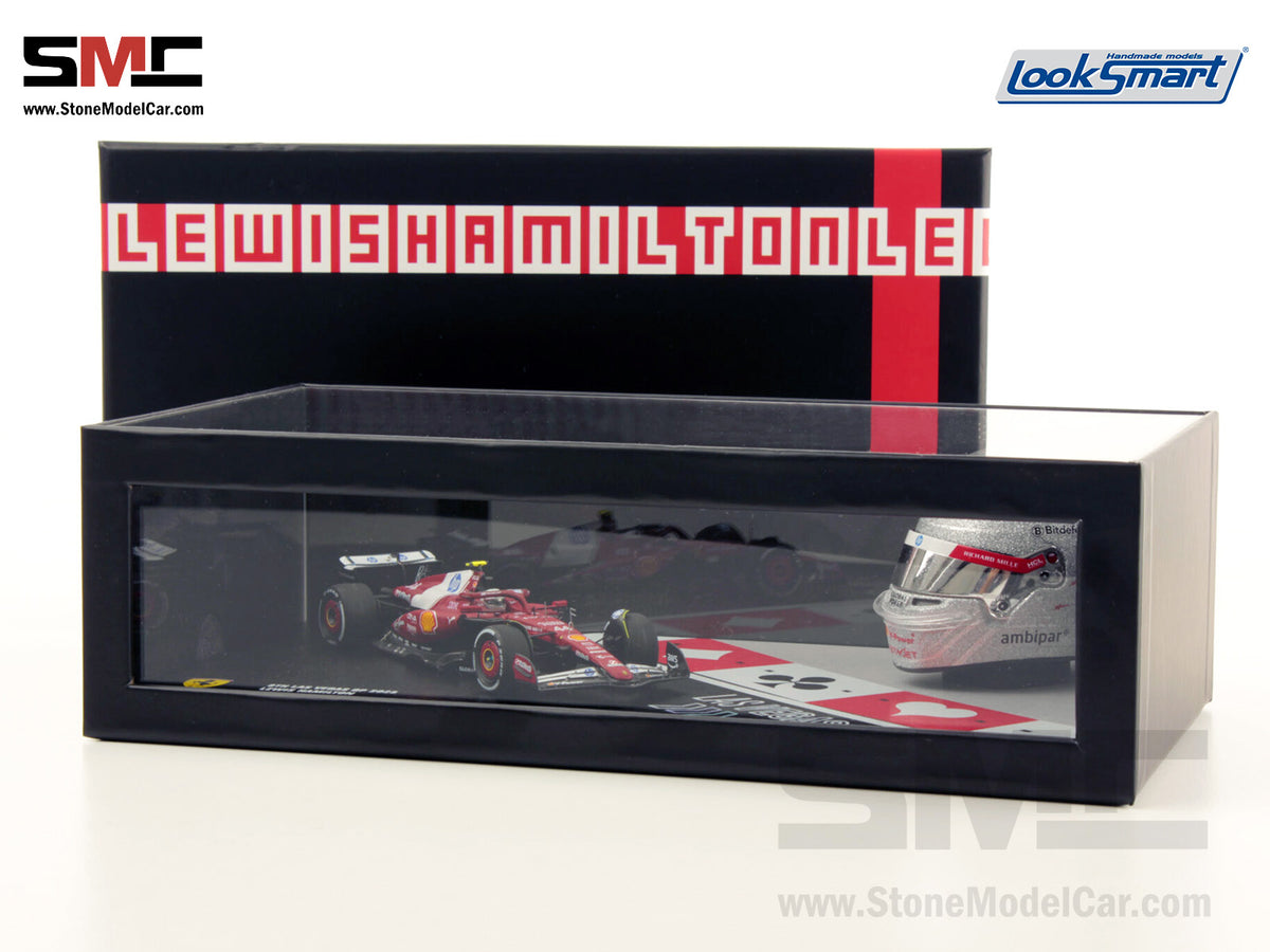 [Pre-Order] Ferrari HP F1 SF-25 #44 Lewis Hamilton Las Vegas GP 2025 Looksmart 1:43 + 1:5 Helmet Set