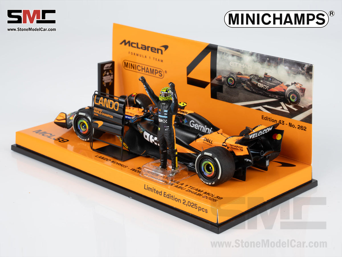 McLaren F1 MCL39 #4 Lando Norris Abu Dhabi GP 2025 World Champion 1:43 MINICHAMPS