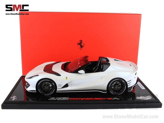BBR Ferrari 812 Competizione A 2023 Matt White Onda Marina F1 #16 Charles Leclerc 1:18 Limited 5 Pcs