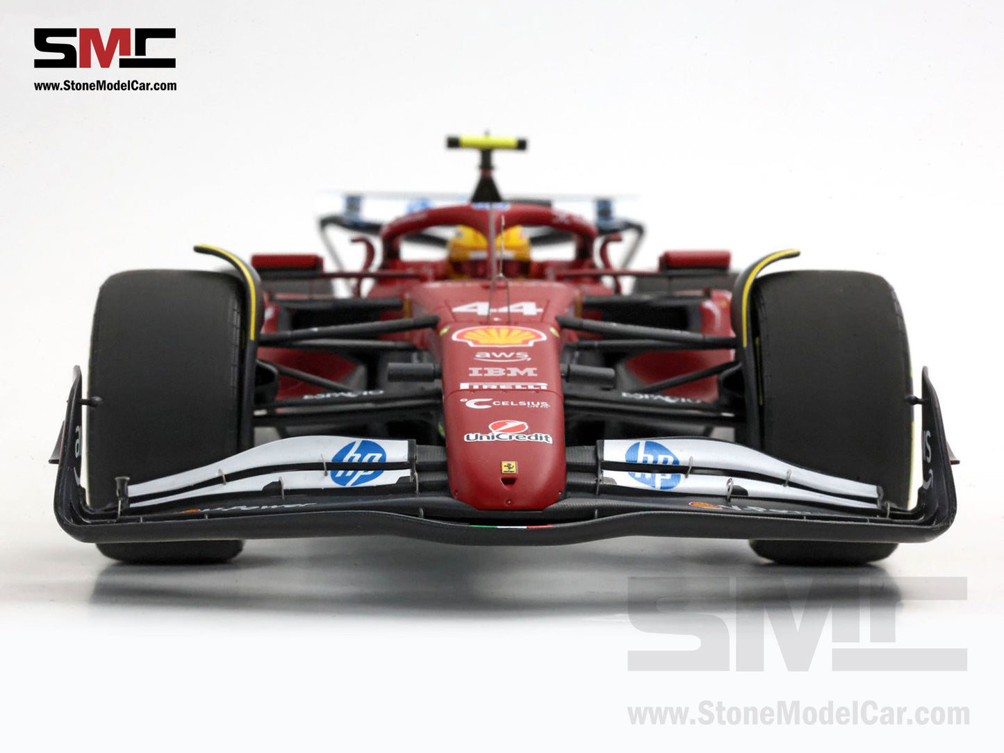 Ferrari F1 SF-25 #44 Lewis Hamilton Chinese GP Sprint Winner 2025 BBR 1:18 Red Leather Gift Box