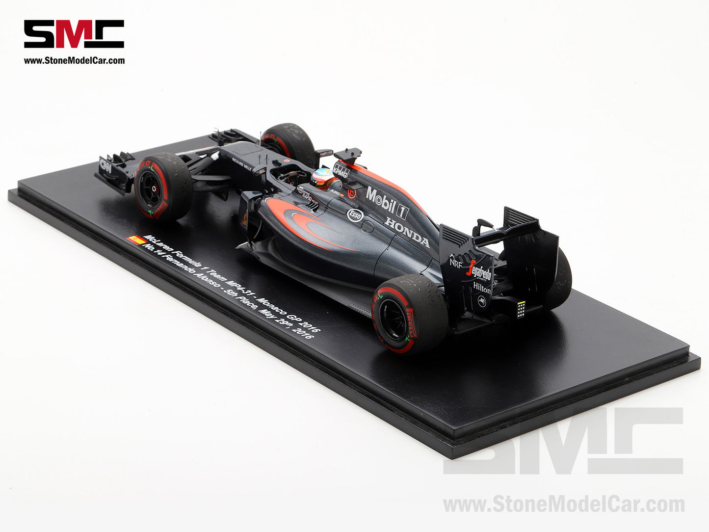 [Pre-Order] McLaren F1 MP4-31 #14 Fernando Alonso Monaco GP 2016 5th Place 1:18 Spark 18248S