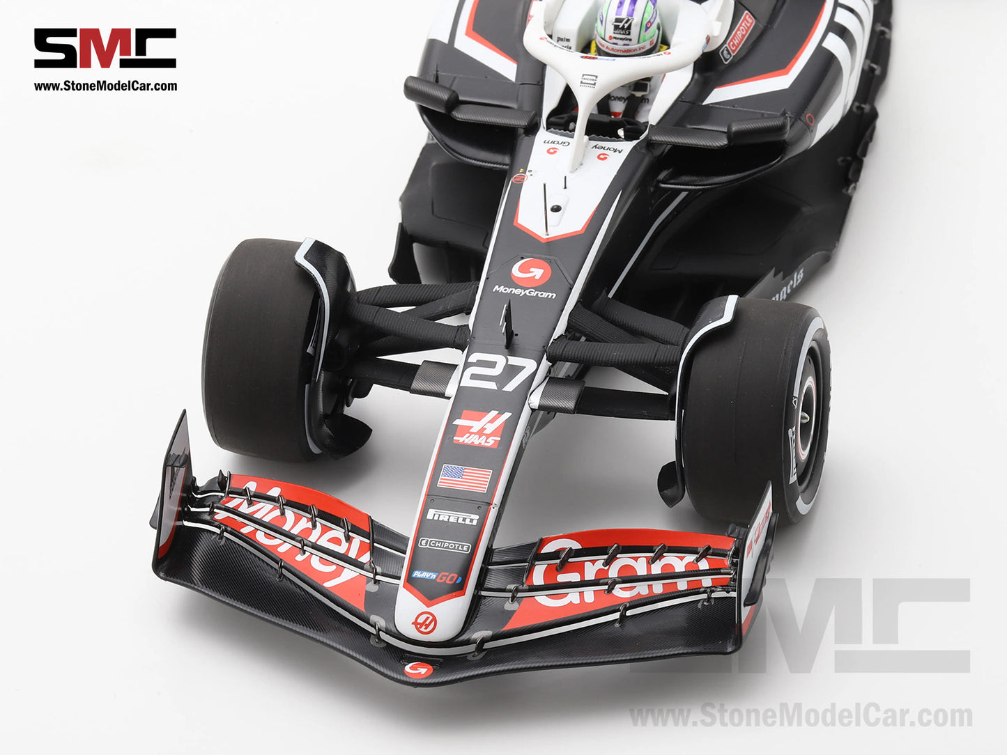 Haas F1 Team VF-24 #27 Nico Hulkenberg Australian GP 2024 9th Place 1:18 Spark 18S991