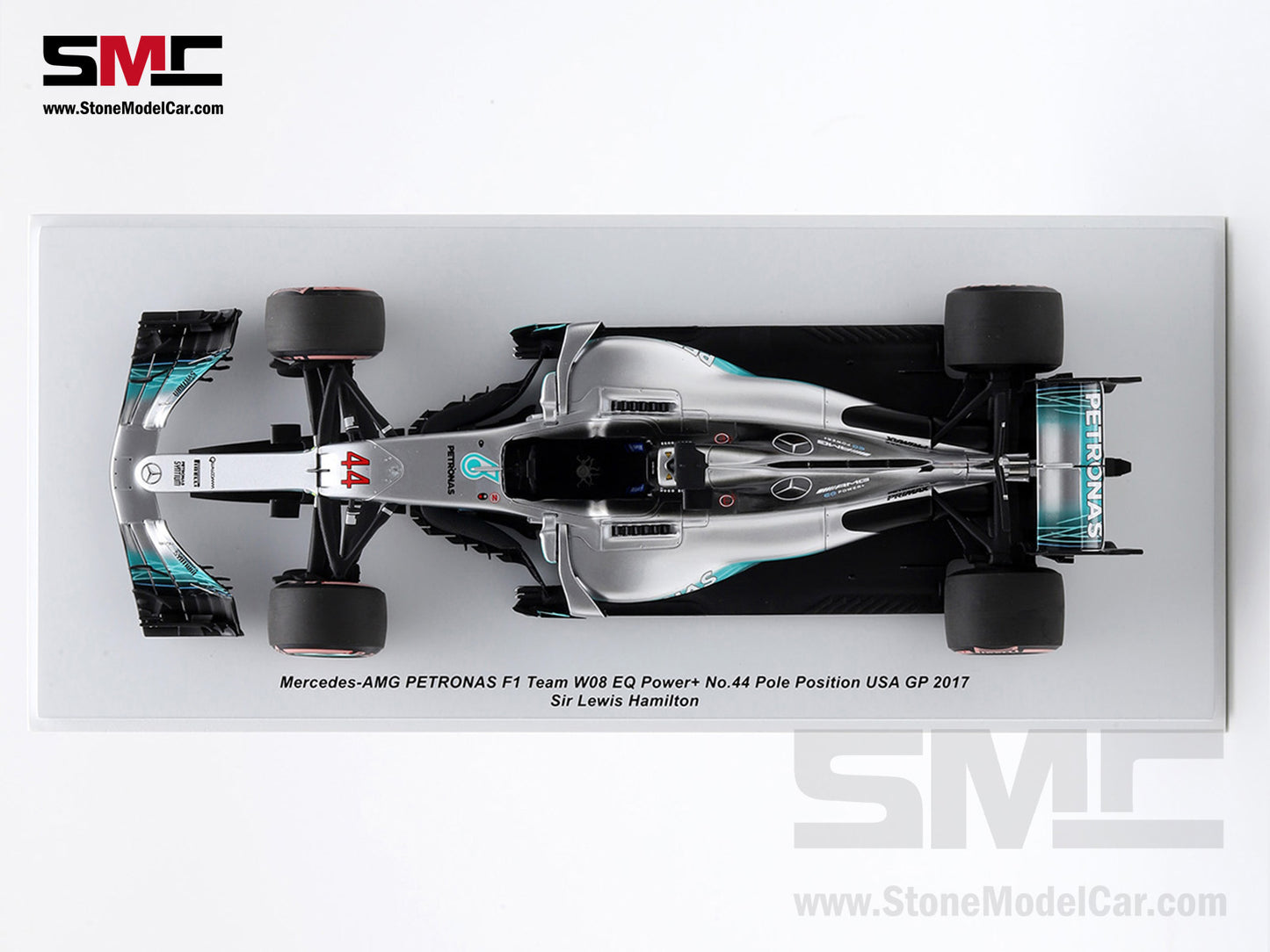 [Pre-Order] Mercedes F1 W08 #44 Lewis Hamilton US GP 2017 4x World Champion 1:18 Spark with Figure