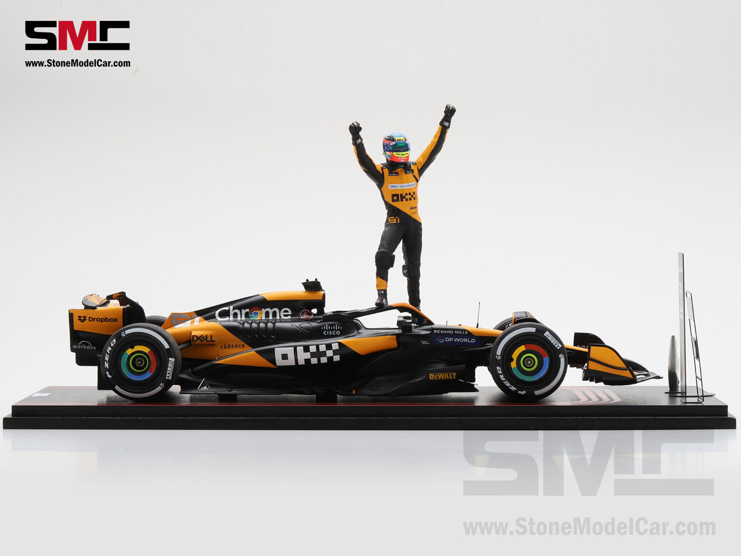 [Pre-Order] McLaren F1 MCL38 #81 Oscar Piastri Azerbaijan GP Winner 2024 2nd Career Win 1:18 Spark Figure Special