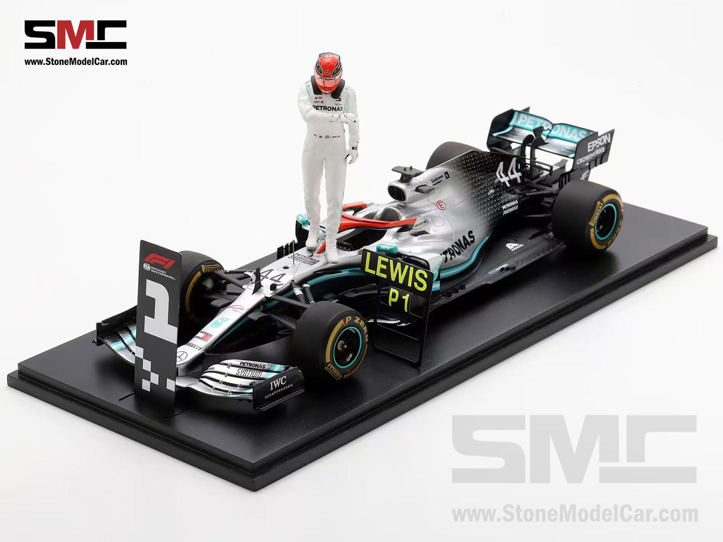 [Pre-Order] Mercedes AMG F1 W10 #44 Lewis Hamilton Monaco GP 2019 World Champion Spark 1:18 Figure Edition
