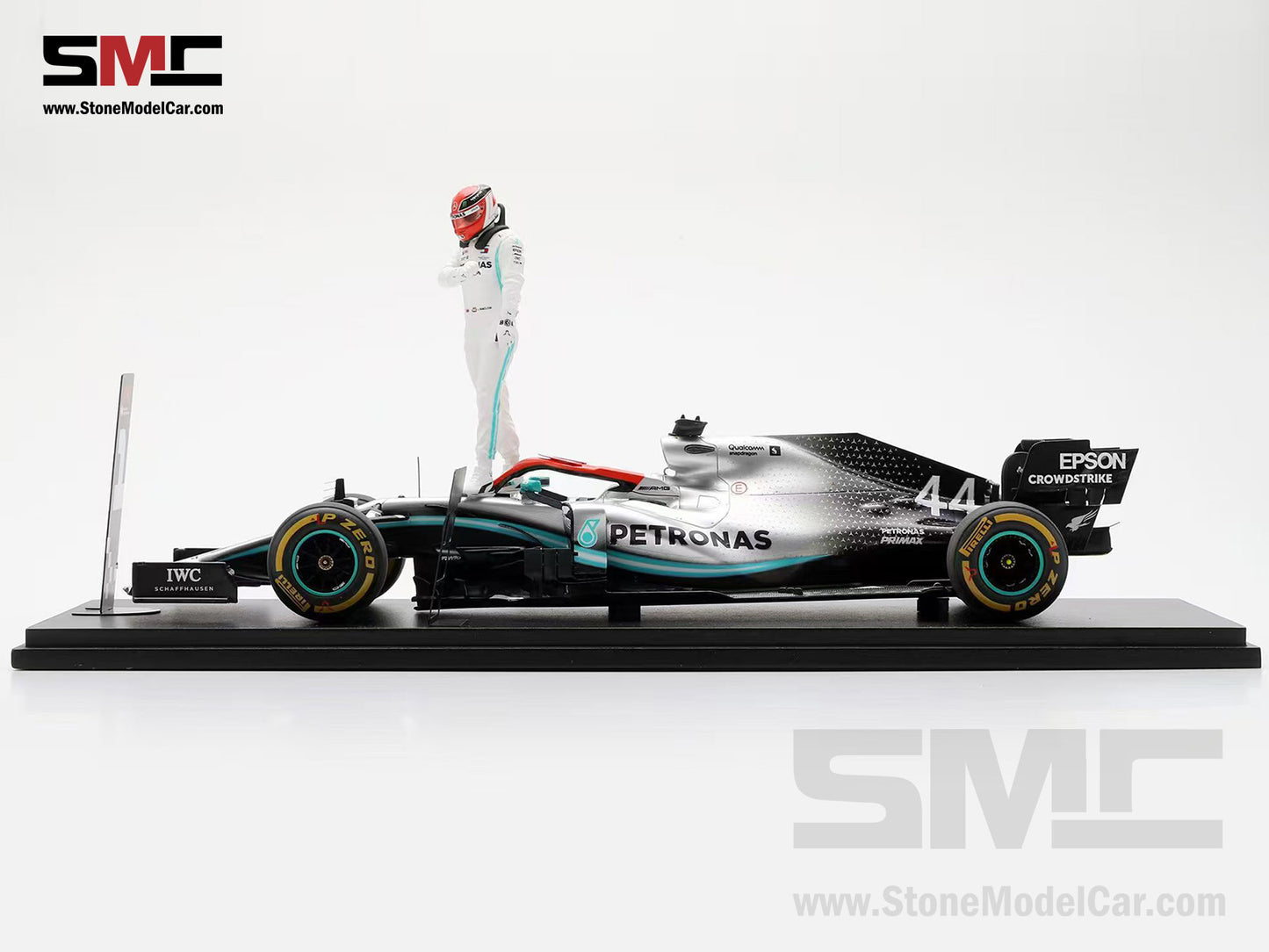 [Pre-Order] Mercedes AMG F1 W10 #44 Lewis Hamilton Monaco GP 2019 World Champion Spark 1:18 Figure Edition