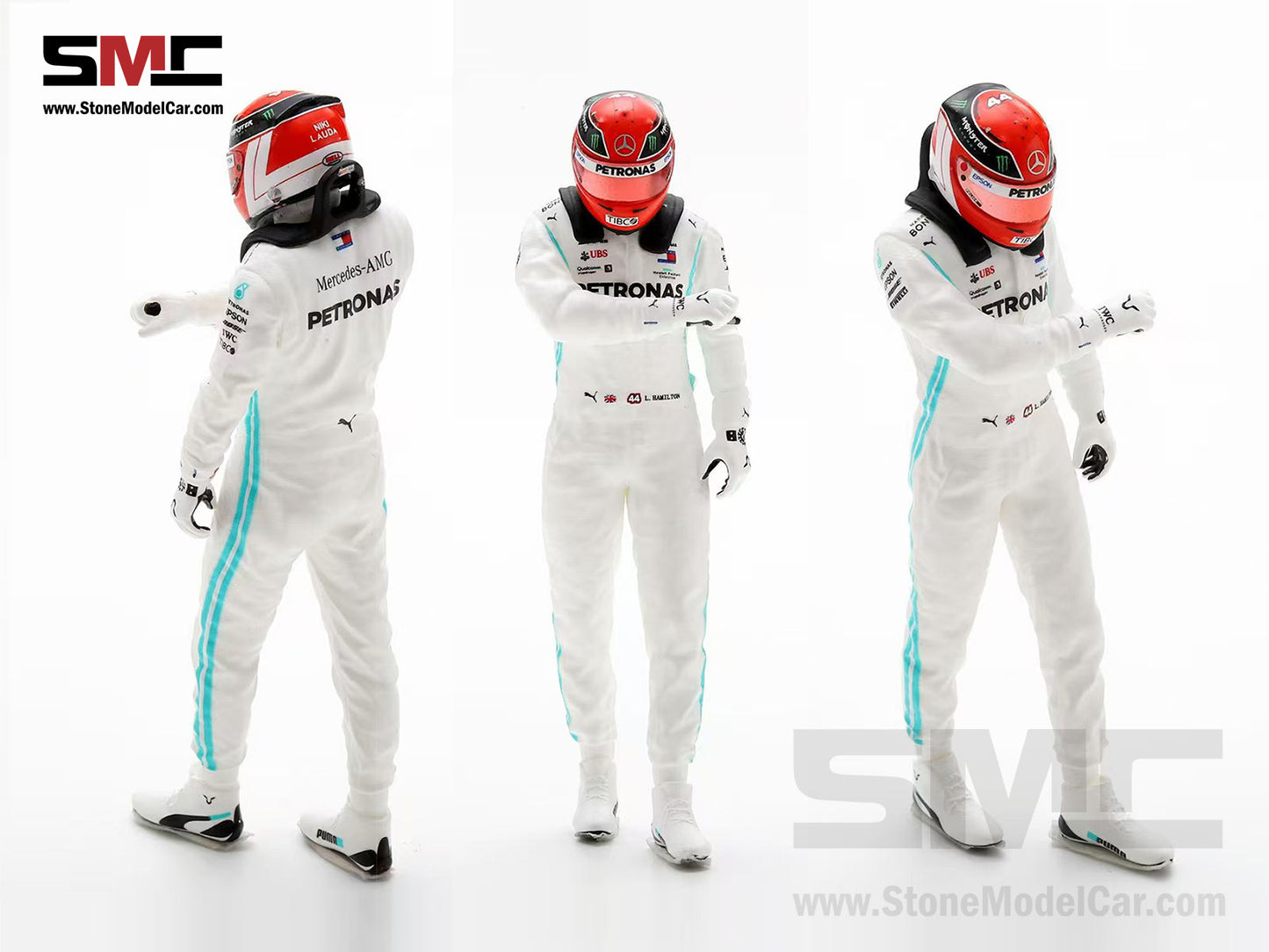 [Pre-Order] Mercedes AMG F1 W10 #44 Lewis Hamilton Monaco GP 2019 World Champion Spark 1:18 Figure Edition