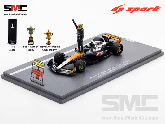 [Pre-Order] McLaren F1 MCL39 #4 Lando Norris British GP 2025 Winner 1:43 Spark Figurine Edition