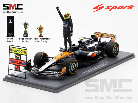 [Pre-Order] McLaren F1 MCL39 #4 Lando Norris British GP 2025 Winner 1:18 Spark Figurine Edition